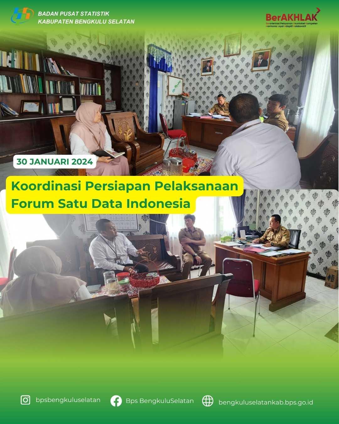 KOORDINASI PERSIAPAN PELAKSANAAN FORUM SDI