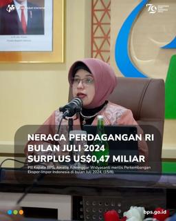 Neraca Perdagangan RI Surplus US$0,47 Miliar