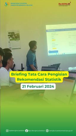 Briefing Tata Cara Pengisian Rekomendasi Statistik