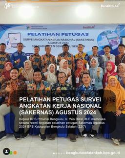 Pelatihan Petugas Survei Angkatan Kerja Nasional Agustus 2024