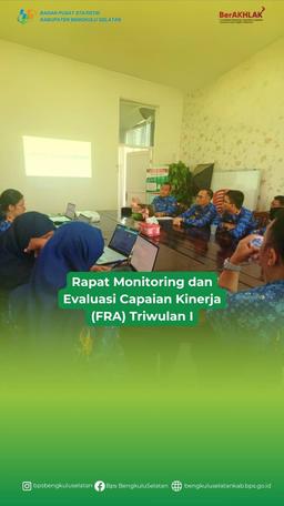 Rapat Monitoring dan Evaluasi Capaian Kinerja (FRA) Triwulan I 2024