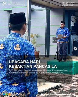 Upacara Hari Kesaktian Pancasila BPS Bengkulu Selatan