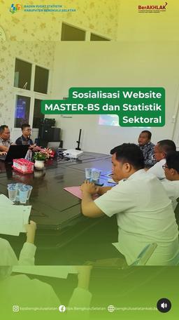 Sosialisasi Website MASTER-BS dan Statistik Sektoral