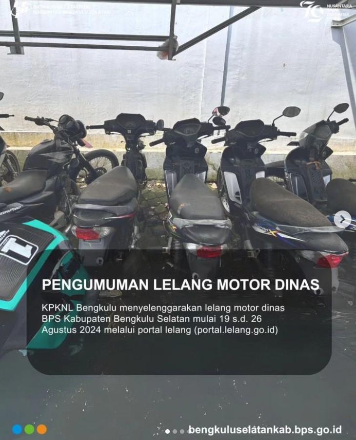 LELANG MOTOR DINAS BPS BENGKULU SELATAN