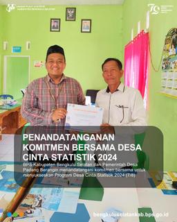 Penandatanganan Komitmen Bersama Desa Cinta Statistik 2024