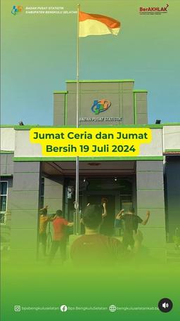 Rangkaian Jumat Ceria dan Jumat Bersih BPS Kabupaten Bengkulu Selatan