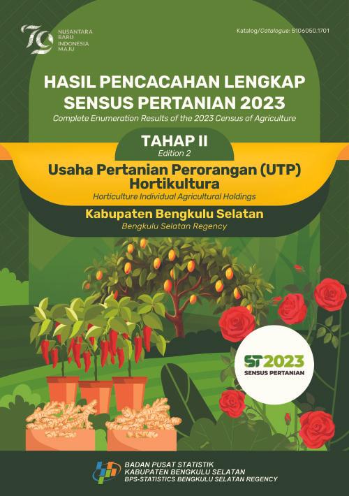 Hasil Pencacahan Lengkap Sensus Pertanian 2023 – Tahap II: Usaha Pertanian Perorangan (UTP) Hortikultura Kabupaten Bengkulu Selatan