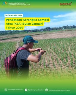 Pendataan Kerangka Sampel Area (KSA) Bulan Januari Tahun 2024