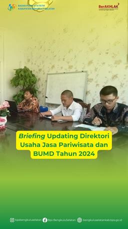 Briefing Updating Direktori Usaha Jasa Pariwisata dan BUMD Tahun 2024