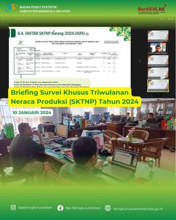 Briefing Survei Khusus Triwulanan Neraca Produksi (SKTNP) Tahun 2024