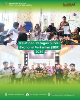 Pelatihan Petugas Survei Ekonomi Pertanian (SEP) 2024