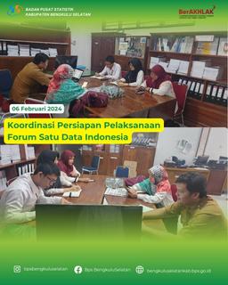 Koordinasi Persiapan Pelaksanaan Forum Satu Data Indonesia (SDI)